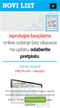 Mobile Screenshot of novine.novilist.hr